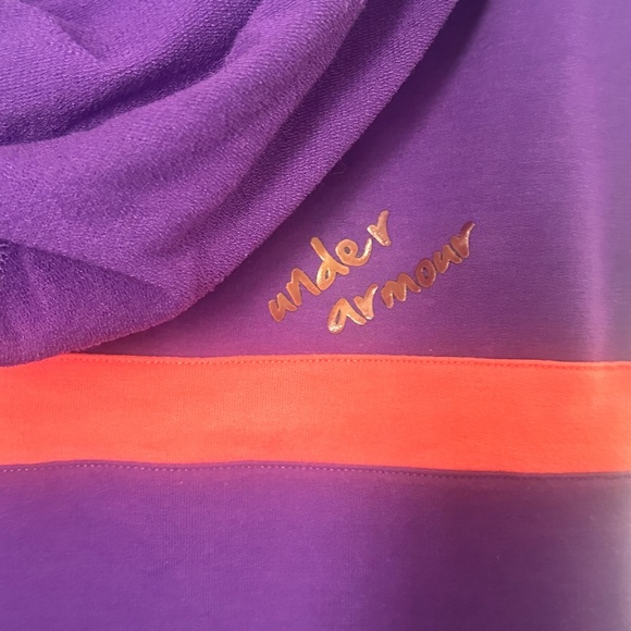 Under Armour Size Small Hooded Sleeveless Athletic Tennis Dress Purple Pink - Picture 3 of 8